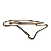 Circuit Magny Cours - Sculpture Murale en Bois (45 cm)